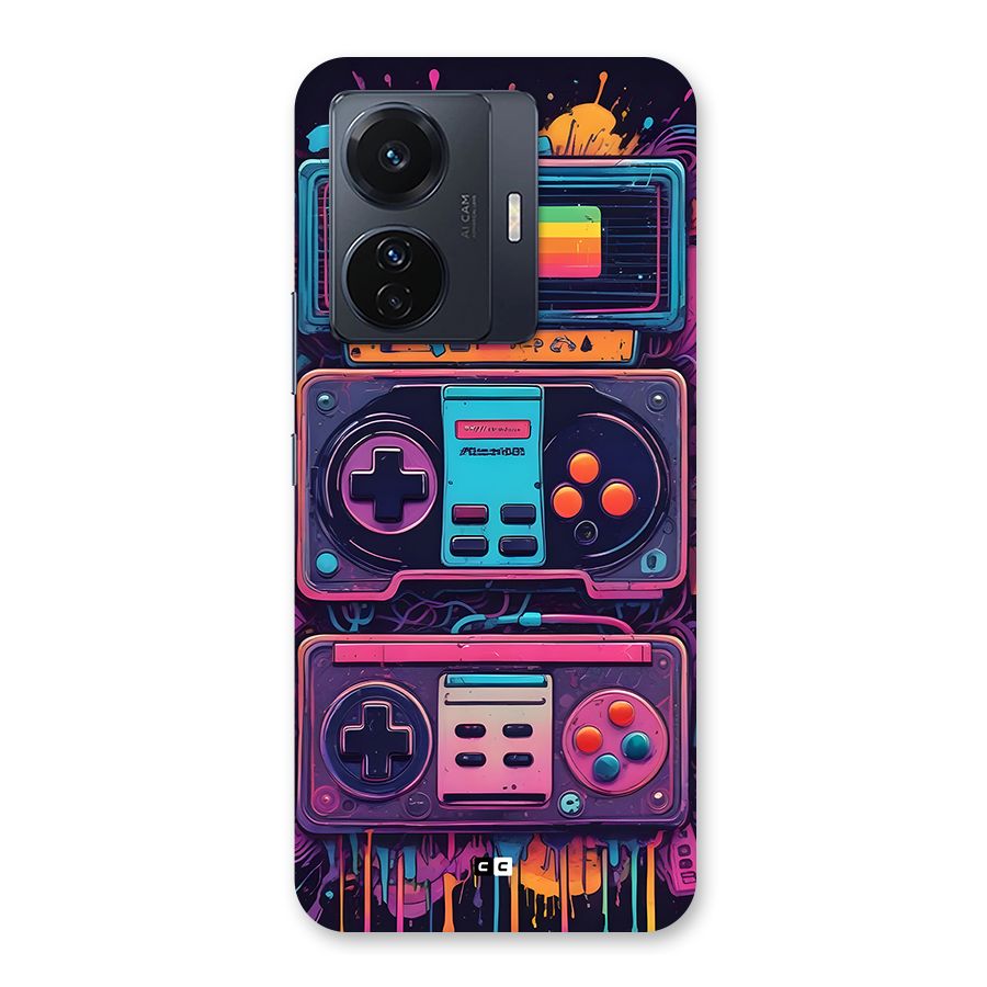 Comic Gaming Console Back Case for Vivo T1 Pro