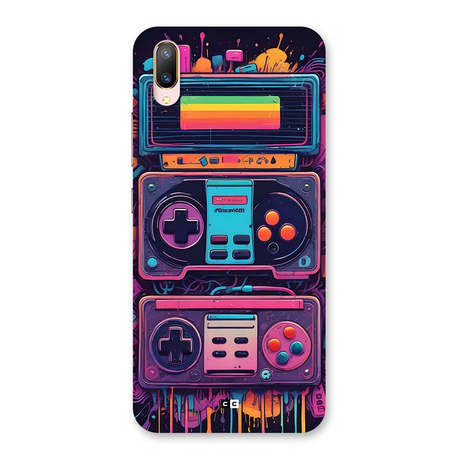 Comic Gaming Console Back Case for Vivo V11 Pro