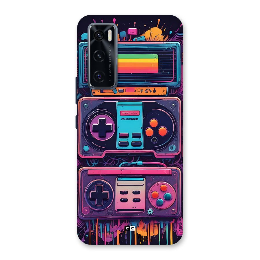 Comic Gaming Console Back Case for Vivo V20 SE