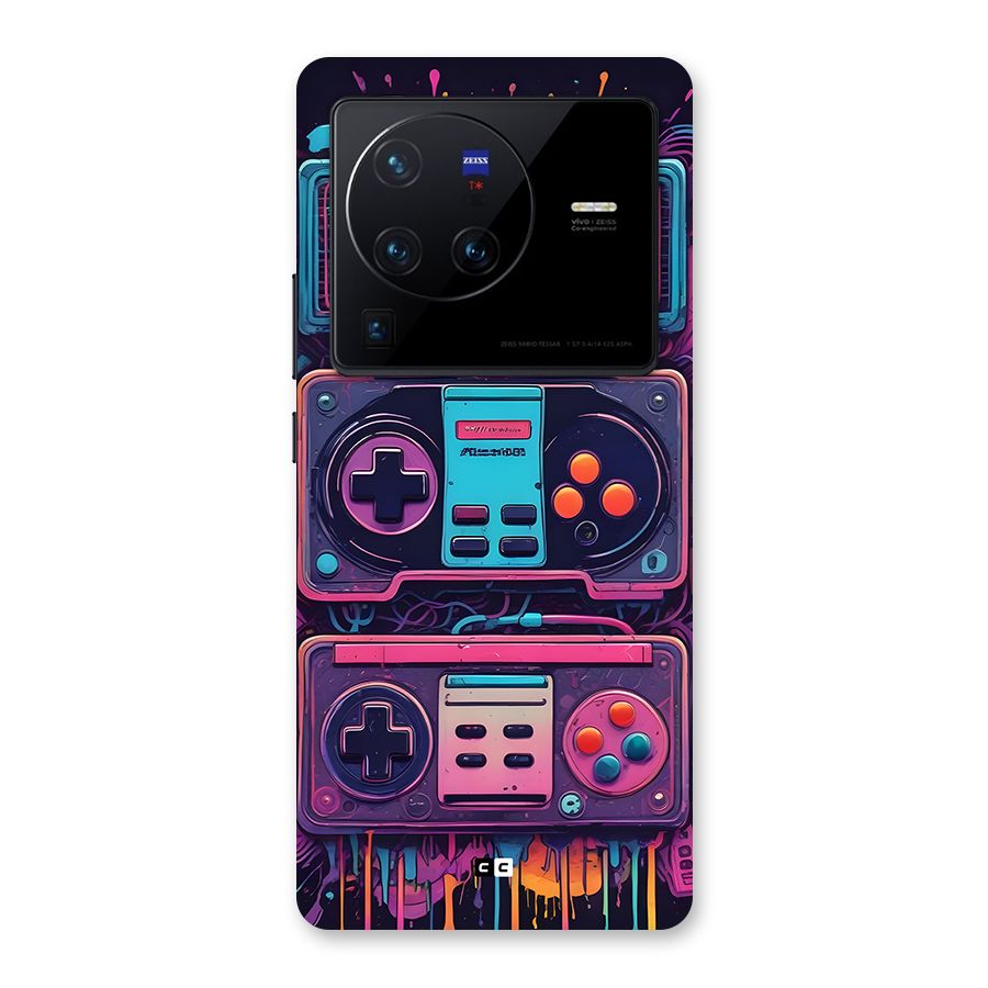 Comic Gaming Console Back Case for Vivo X80 Pro