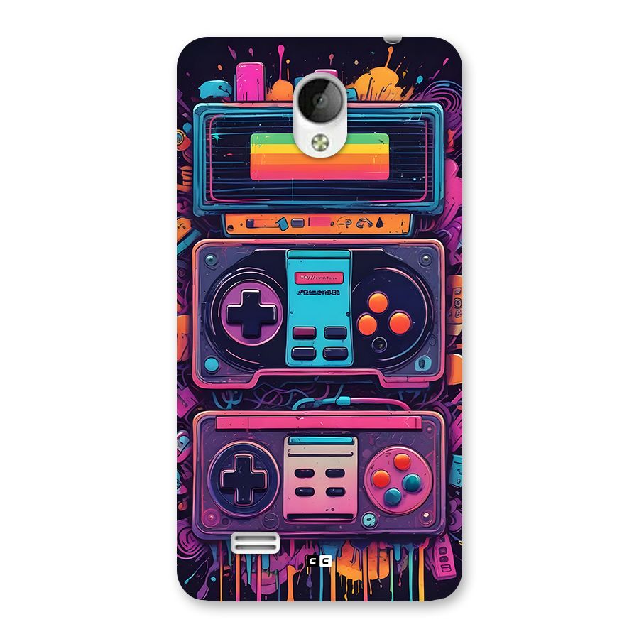 Comic Gaming Console Back Case for Vivo Y21