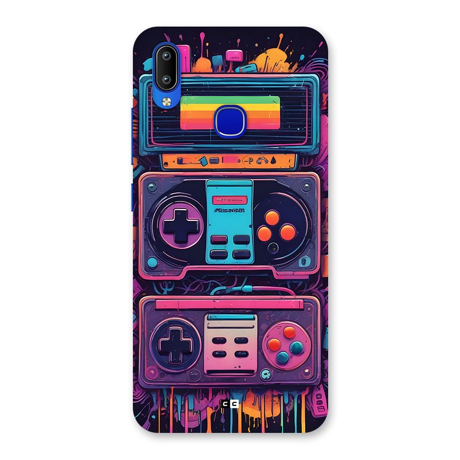 Comic Gaming Console Back Case for Vivo Y91