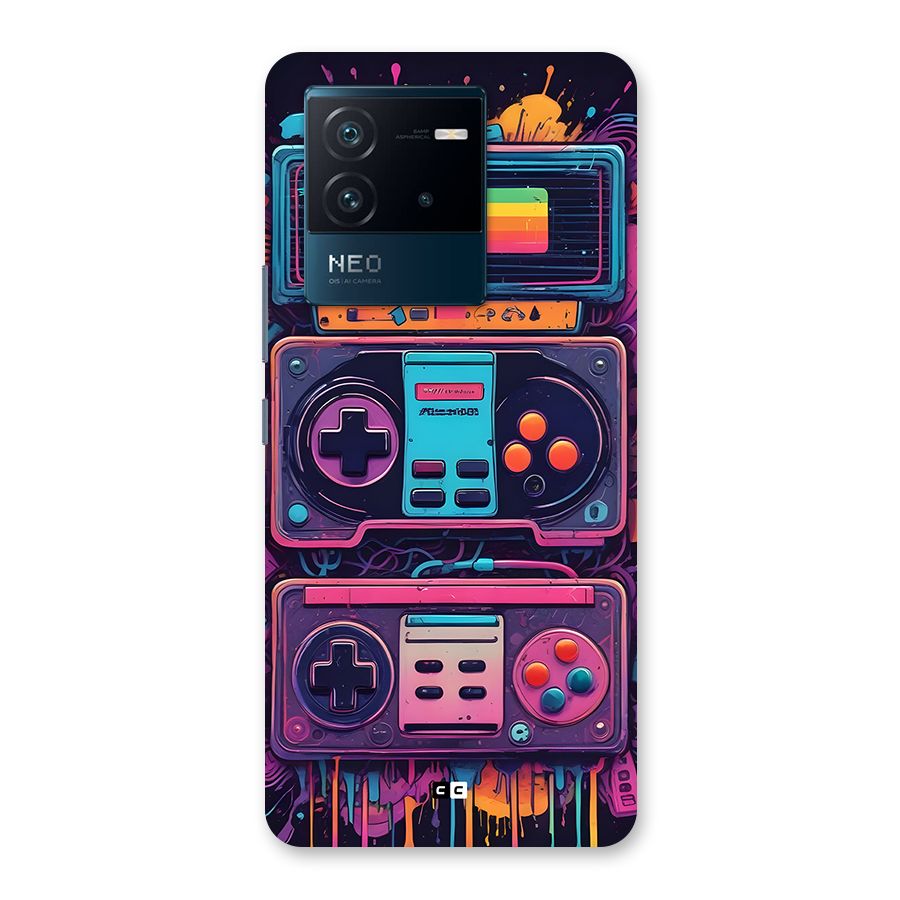 Comic Gaming Console Back Case for Vivo iQOO Neo 6 5G