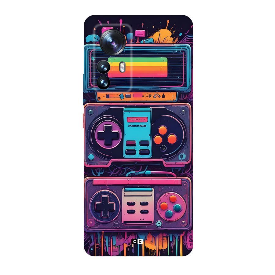 Comic Gaming Console Back Case for Xiaomi 12 Pro