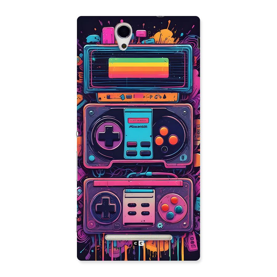 Comic Gaming Console Back Case for Xperia C3