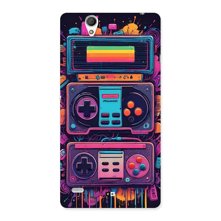 Comic Gaming Console Back Case for Xperia C4