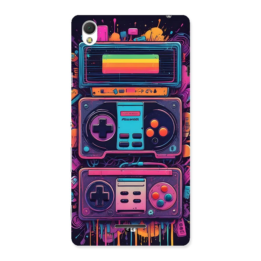 Comic Gaming Console Back Case for Xperia T3