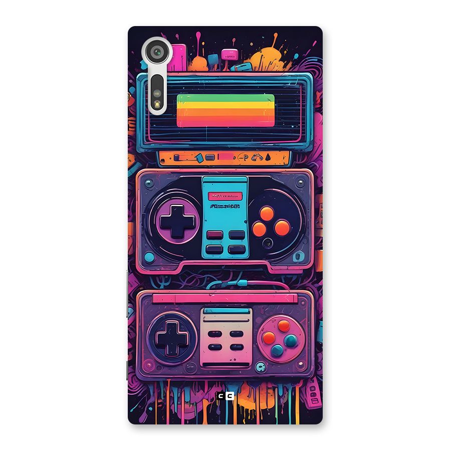 Comic Gaming Console Back Case for Xperia XZ