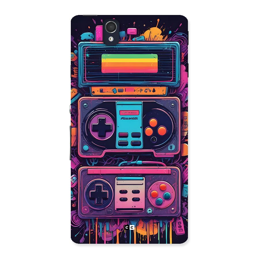 Comic Gaming Console Back Case for Xperia Z