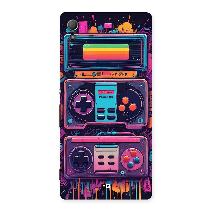 Comic Gaming Console Back Case for Xperia Z4