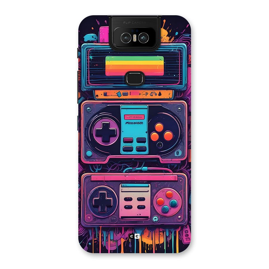 Comic Gaming Console Back Case for Zenfone 6z