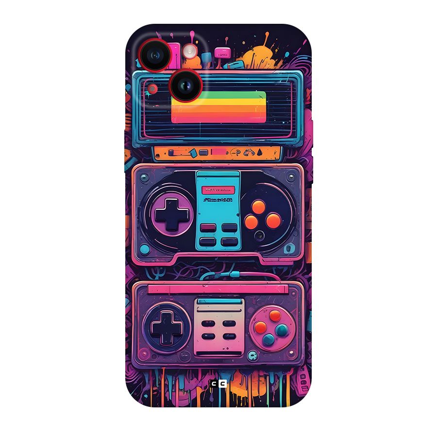 Comic Gaming Console Back Case for iPhone 14 Plus