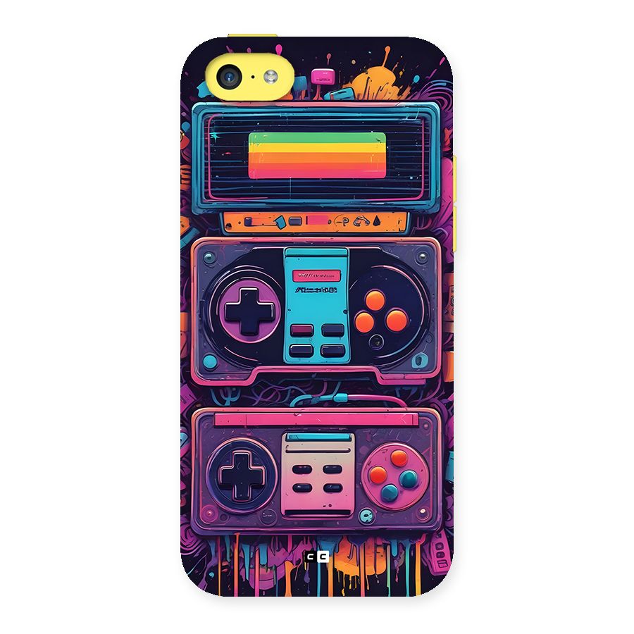 Comic Gaming Console Back Case for iPhone 5C