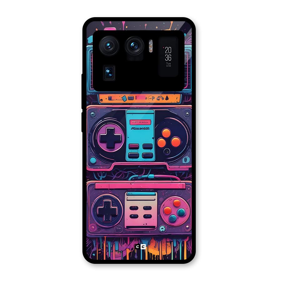 Comic Gaming Console Glass Back Case for Mi 11 Ultra