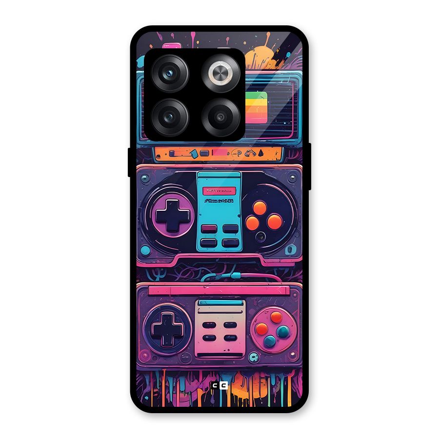 Comic Gaming Console Glass Back Case for OnePlus 10T