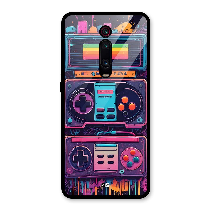 Comic Gaming Console Glass Back Case for Redmi K20 Pro