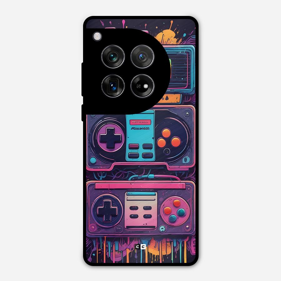 Comic Gaming Console Metal Back Case for OnePlus 12