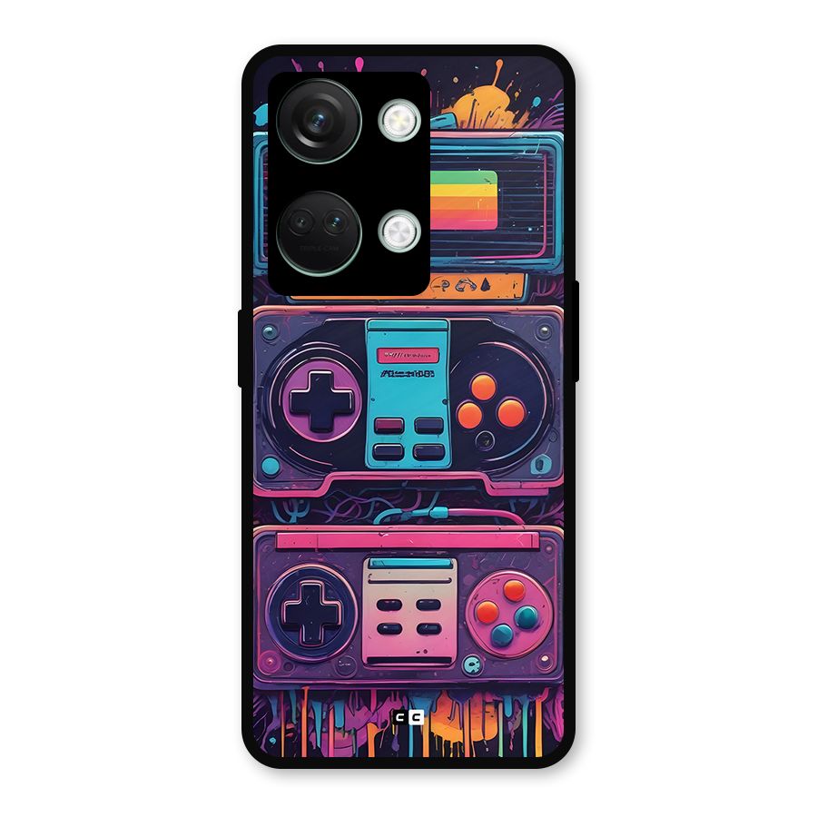 Comic Gaming Console Metal Back Case for OnePlus Nord 3