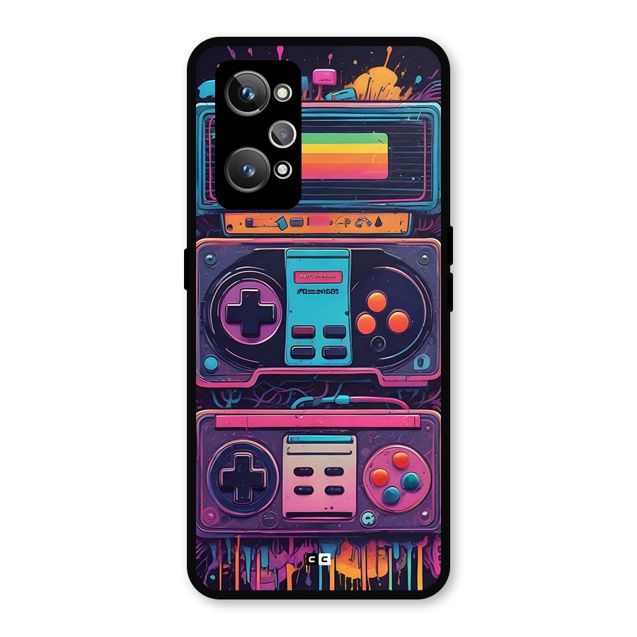 Comic Gaming Console Metal Back Case for Realme GT Neo 3T