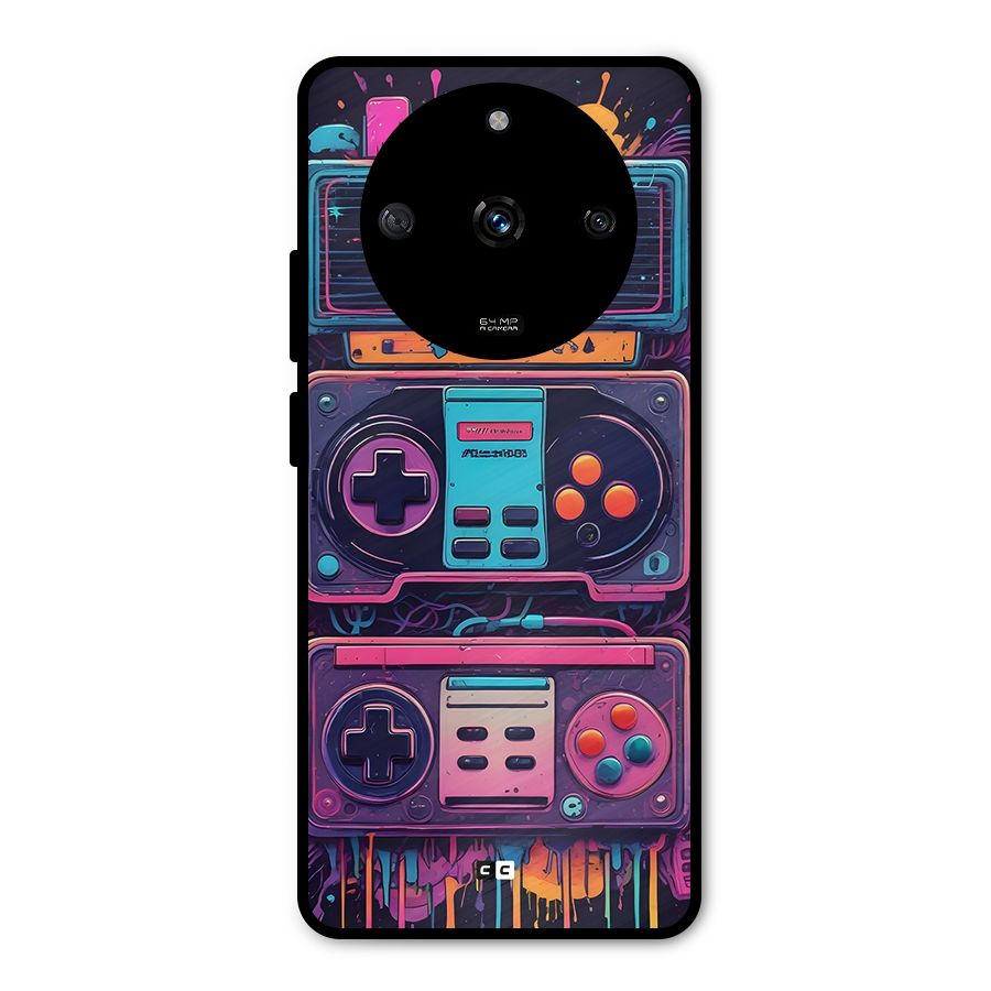 Comic Gaming Console Metal Back Case for Realme Narzo 60 5G