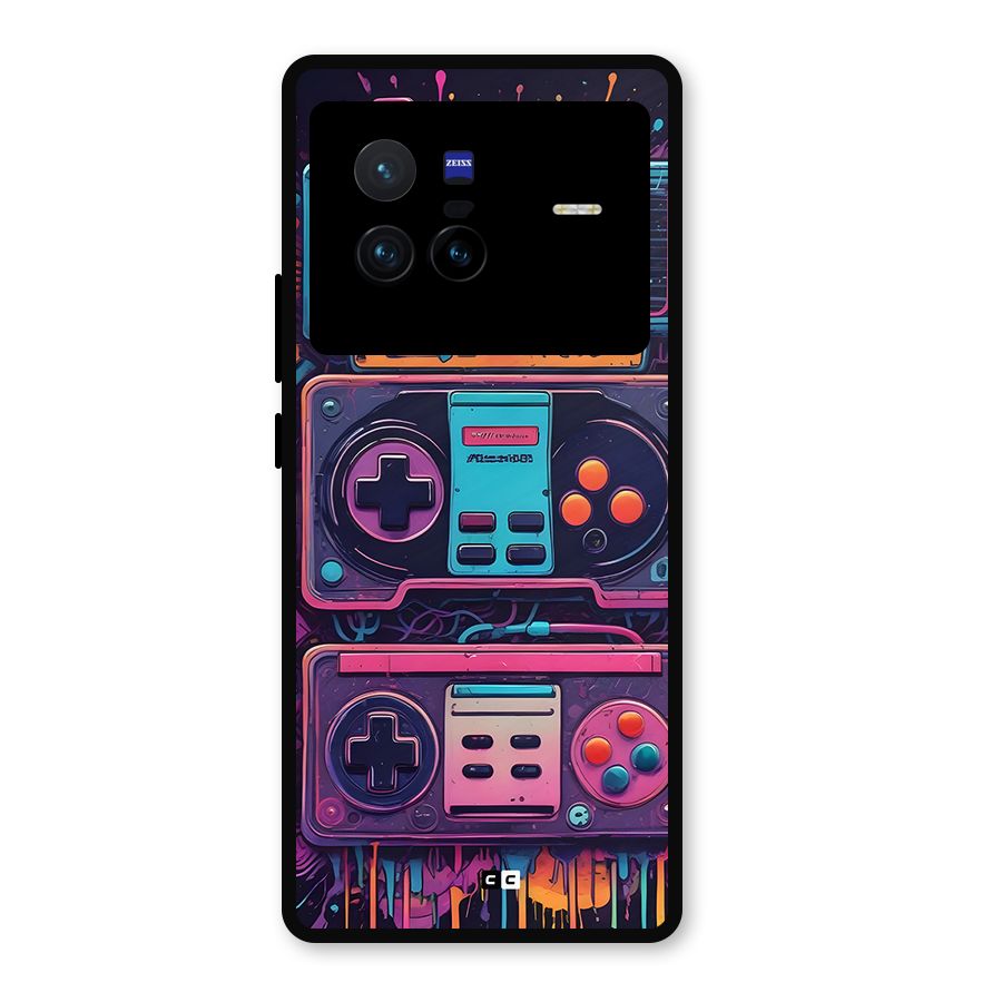 Comic Gaming Console Metal Back Case for Vivo X80