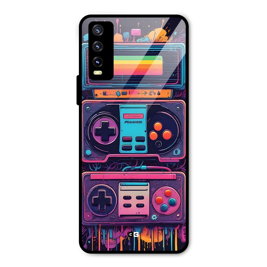 Comic Gaming Console Metal Back Case for Vivo Y20