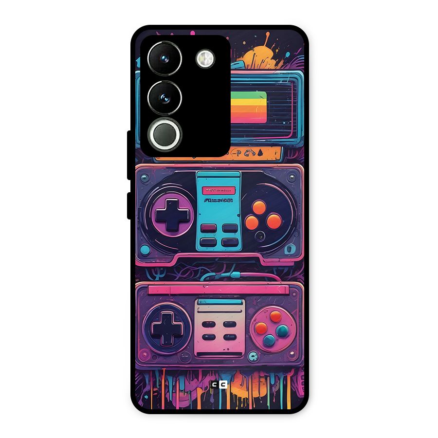 Comic Gaming Console Metal Back Case for Vivo Y200