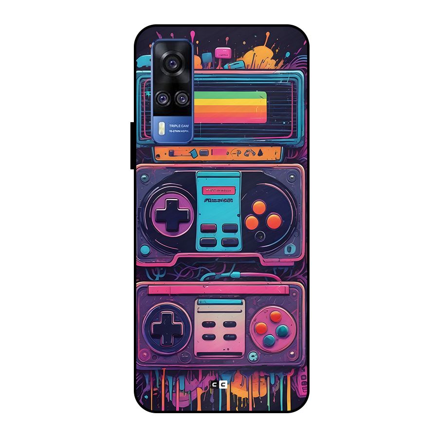 Comic Gaming Console Metal Back Case for Vivo Y51