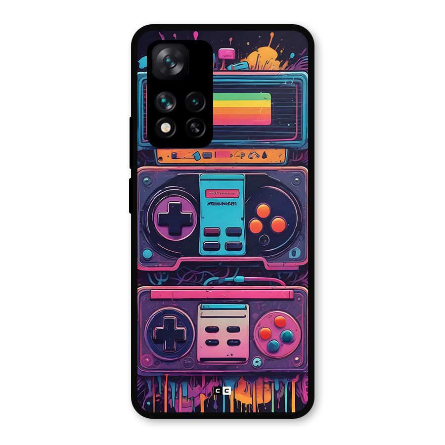 Comic Gaming Console Metal Back Case for Xiaomi 11i Hypercharge 5G