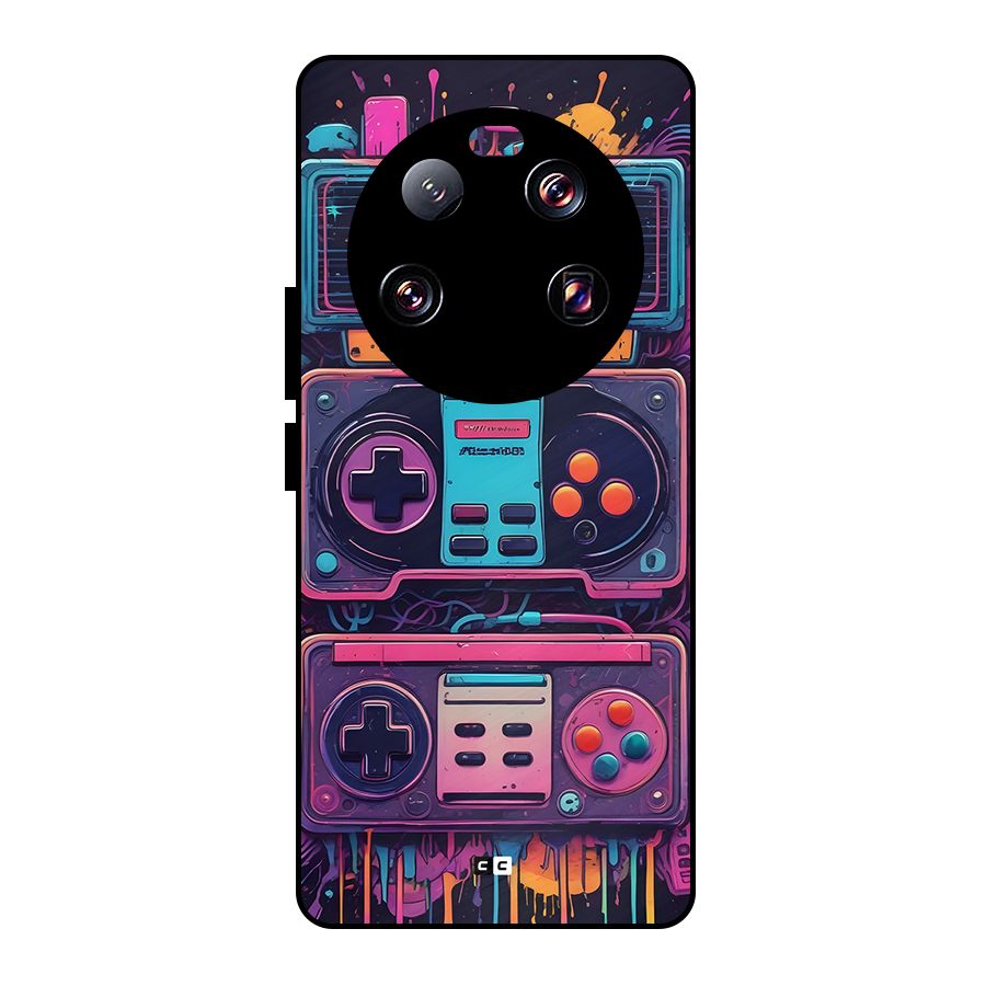 Comic Gaming Console Metal Back Case for Xiaomi 13 Ultra