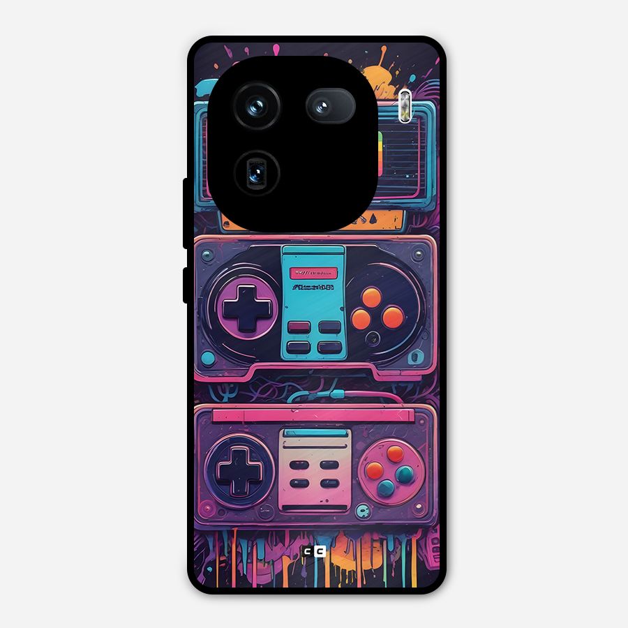 Comic Gaming Console Metal Back Case for iQOO 12