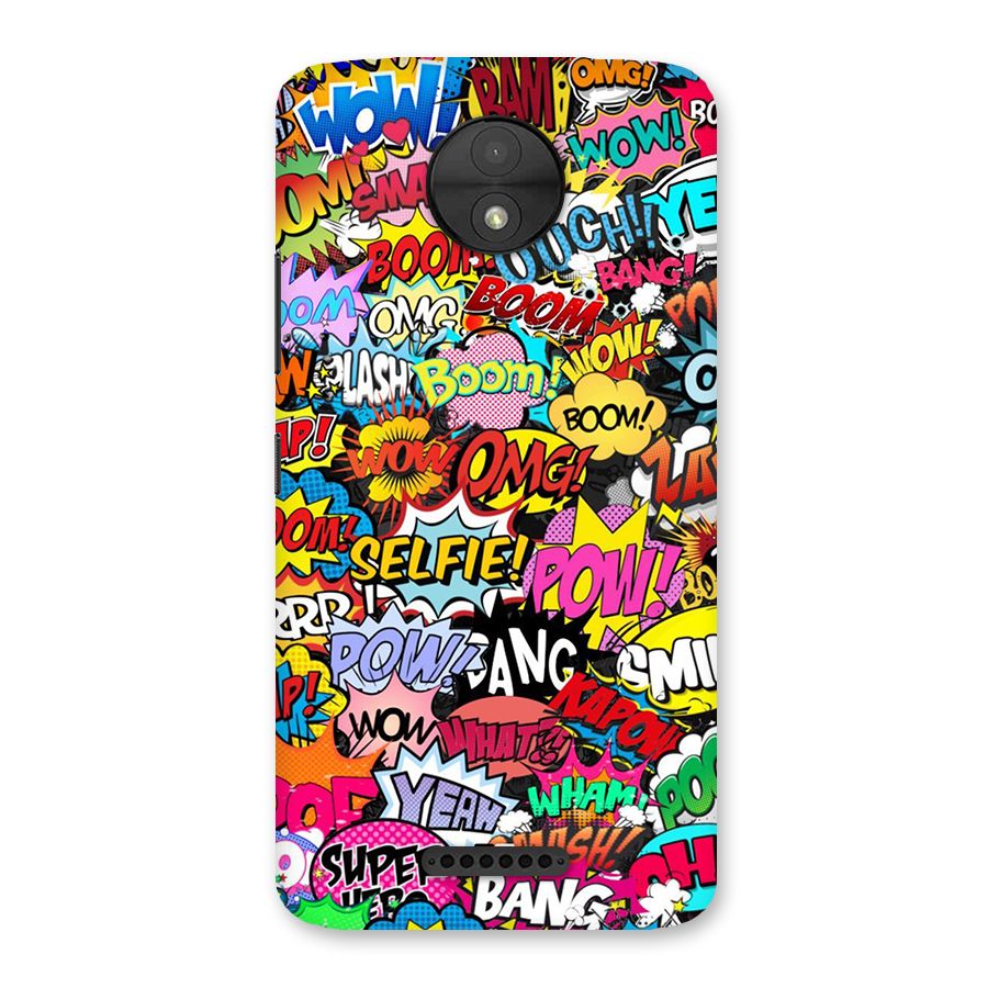 Comic Ringtone Back Case for Moto C