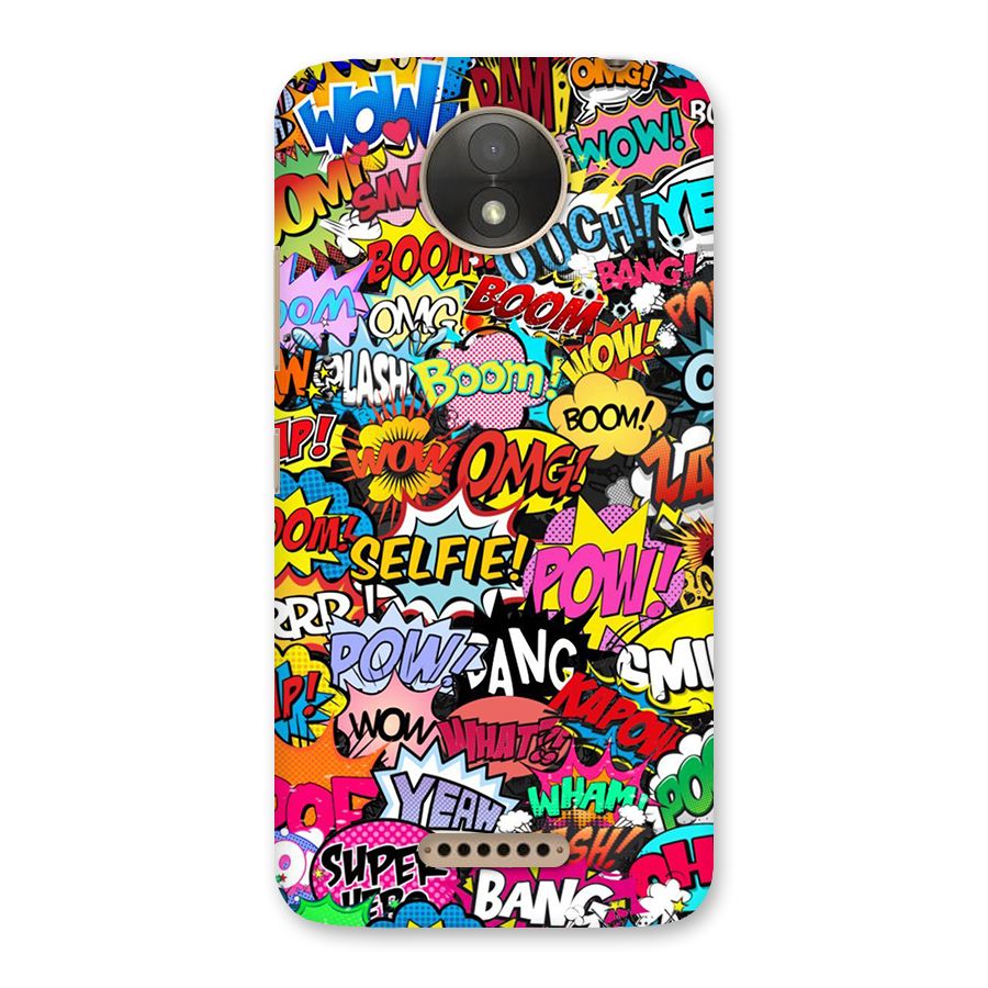 Comic Ringtone Back Case for Moto C Plus