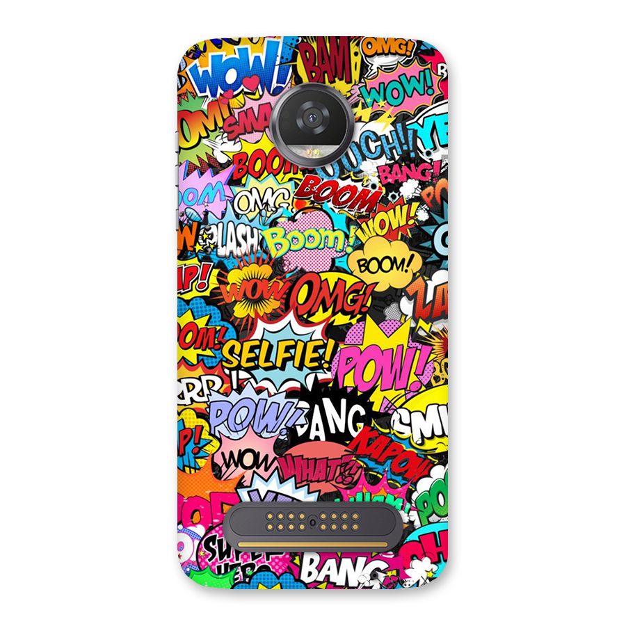 Comic Ringtone Back Case for Moto Z2 Play