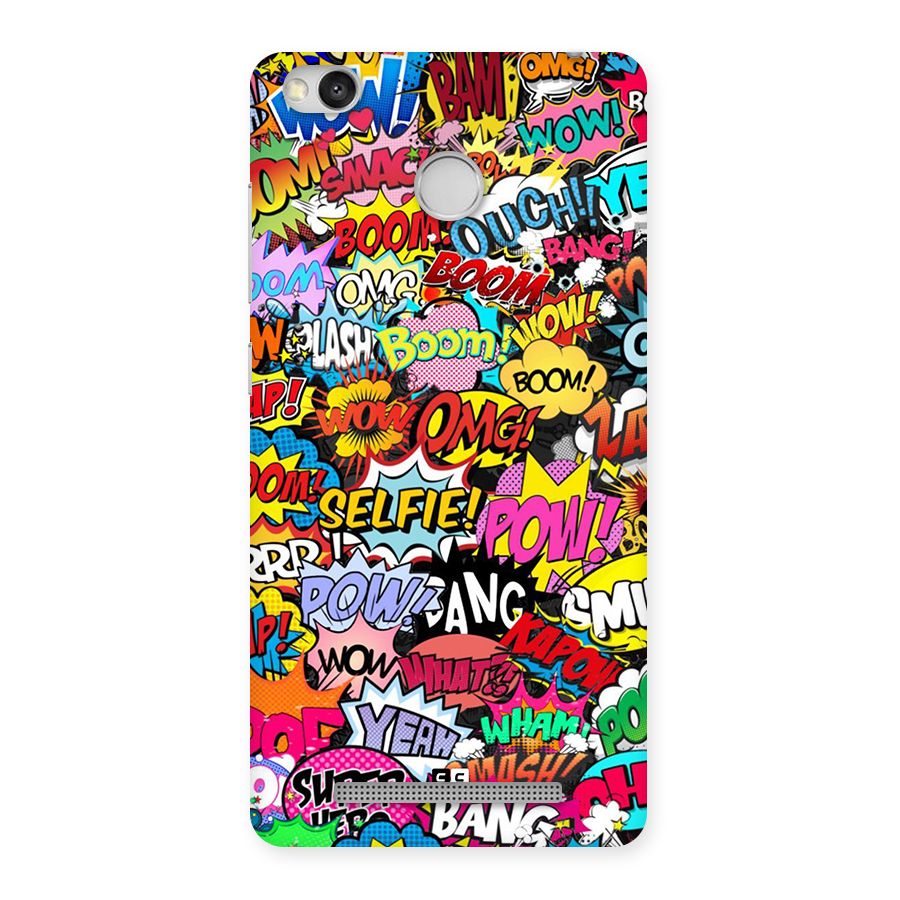 Comic Ringtone Back Case for Redmi 3S Prime