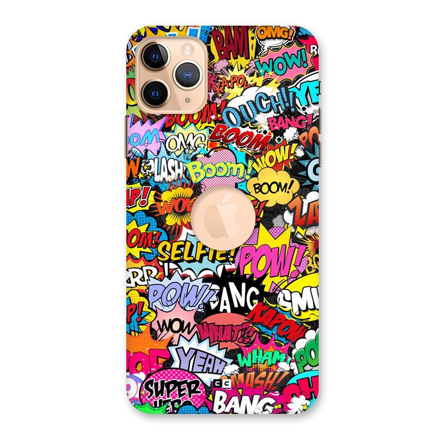 Comic Ringtone Back Case for iPhone 11 Pro Max Logo Cut