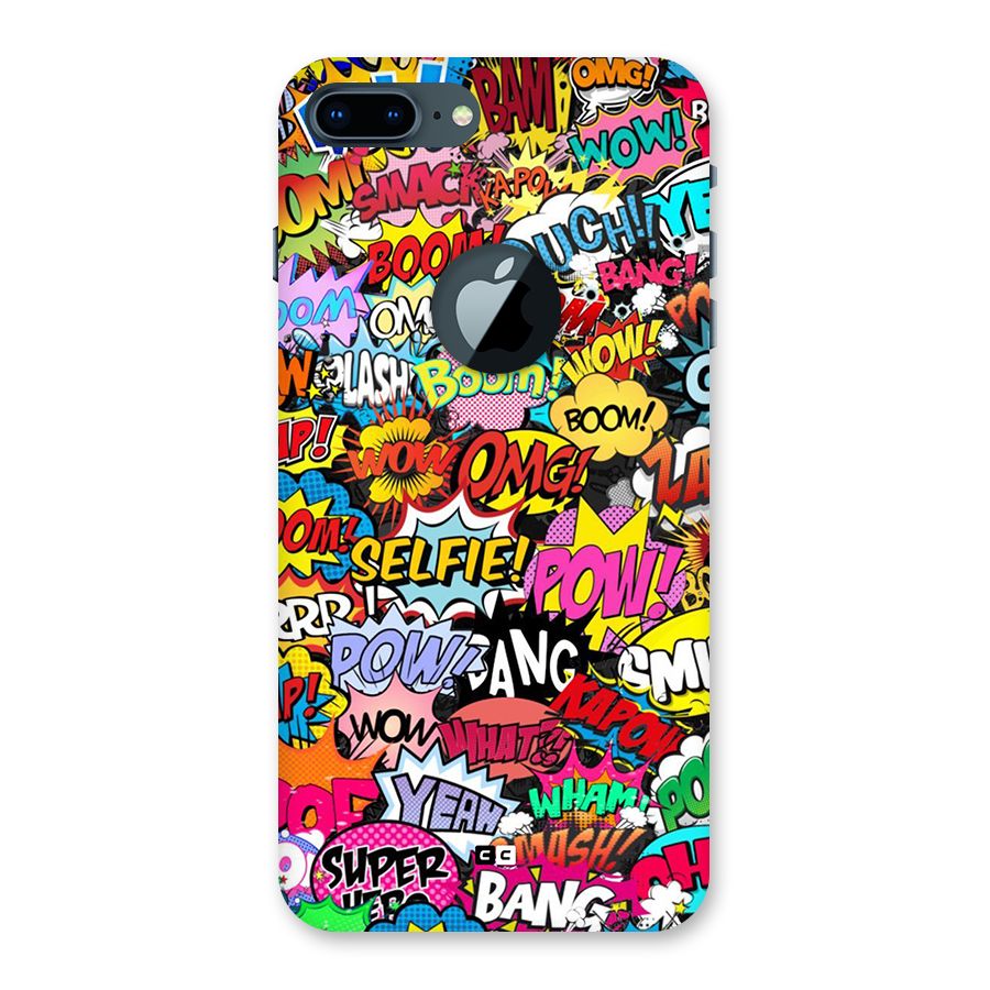 Comic Ringtone Back Case for iPhone 7 Plus Logo Cut