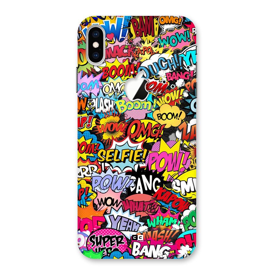 Comic Ringtone Back Case for iPhone XS Max Apple Cut