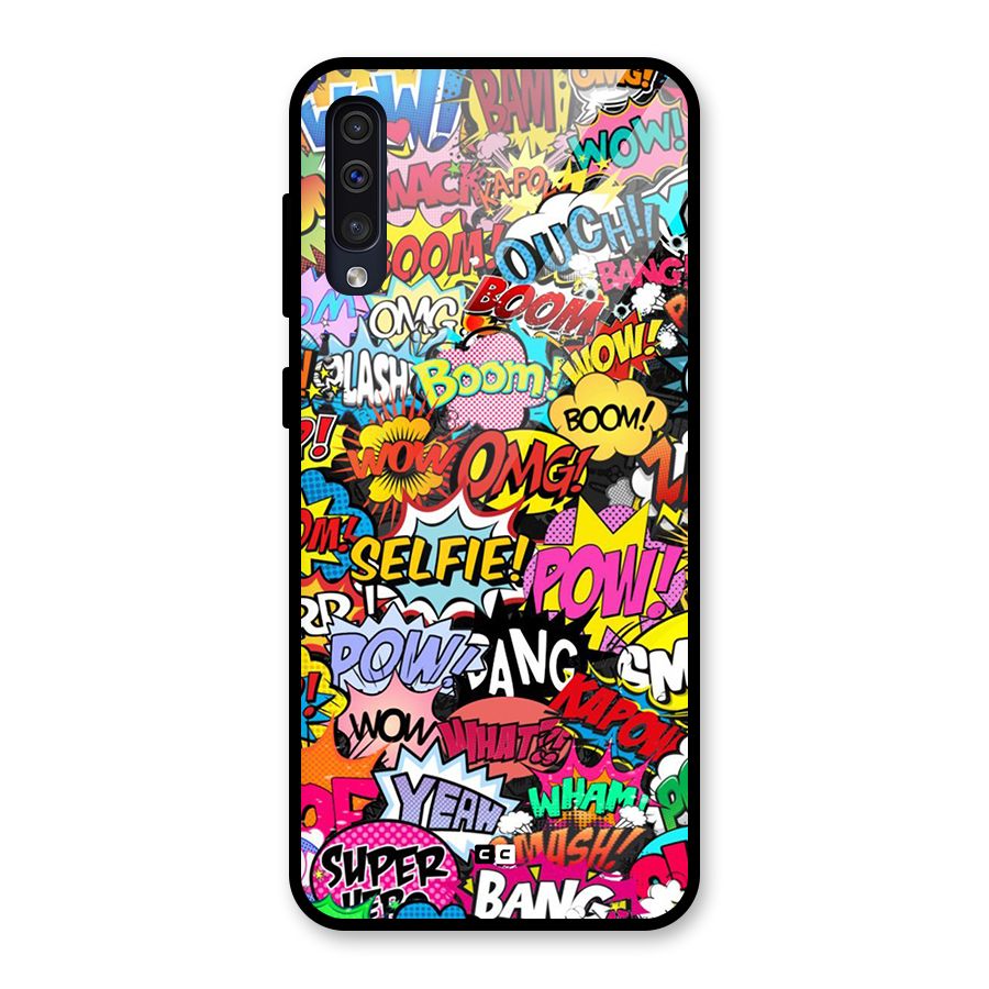 Comic Ringtone Glass Back Case for Galaxy A30s