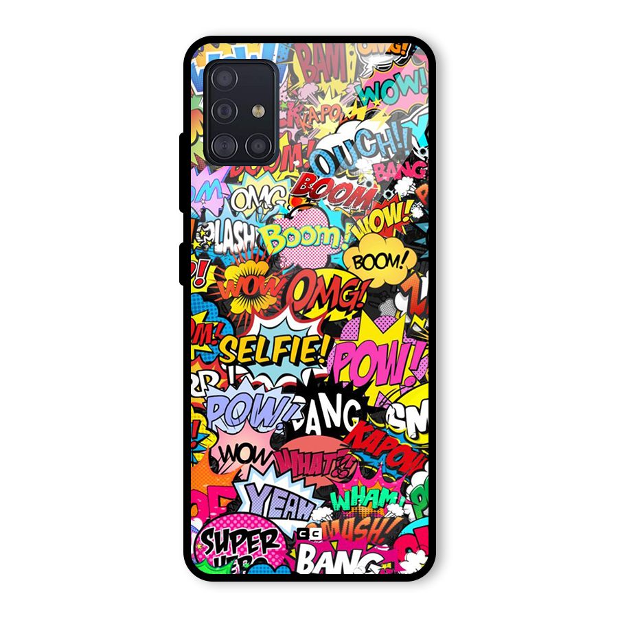 Comic Ringtone Glass Back Case for Galaxy A51