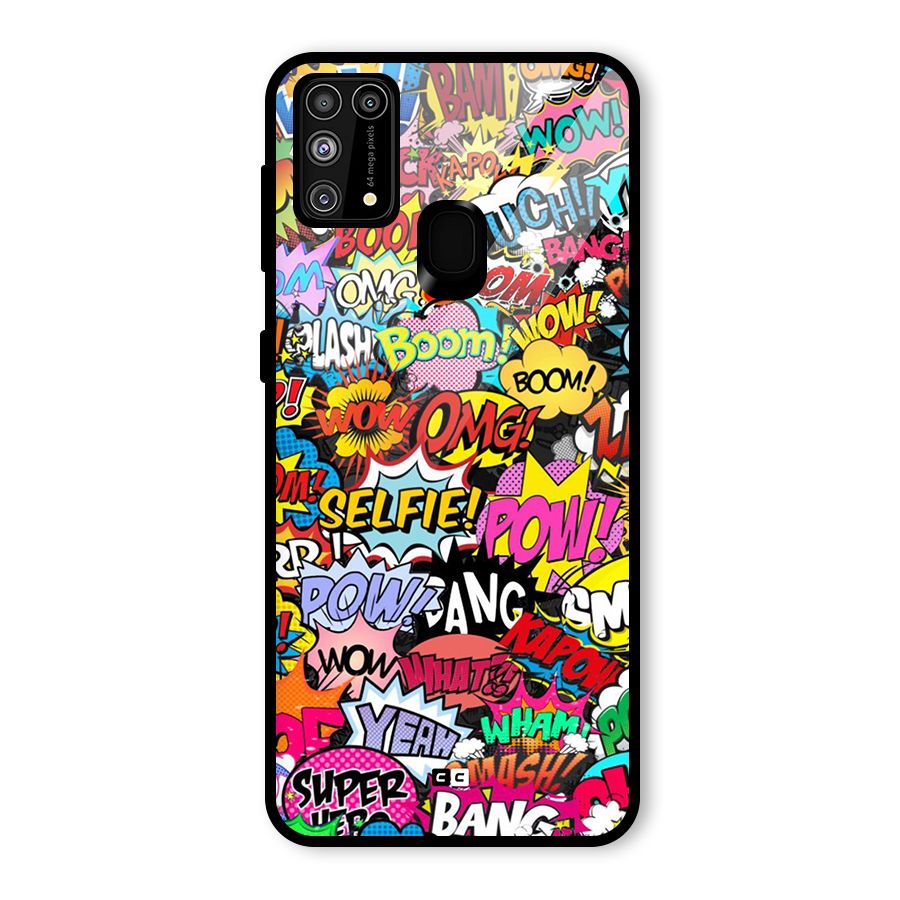 Comic Ringtone Glass Back Case for Galaxy F41