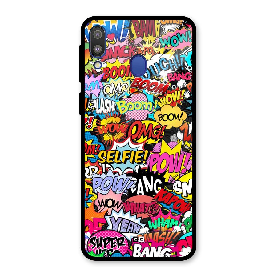 Comic Ringtone Glass Back Case for Galaxy M20