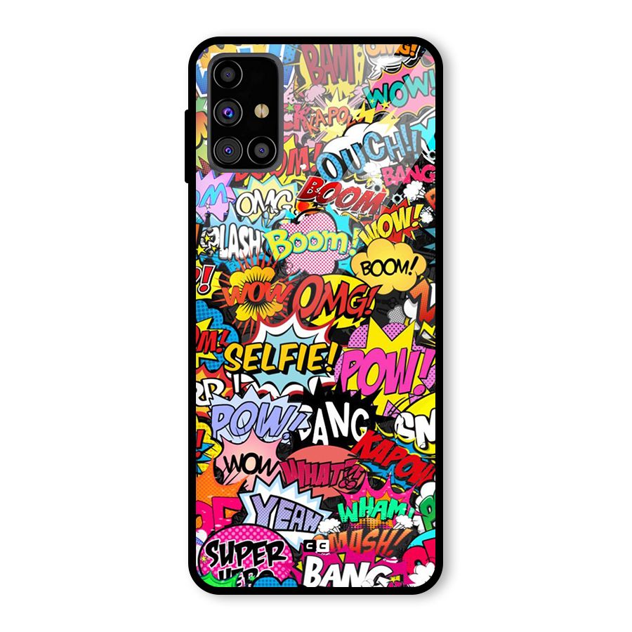 Comic Ringtone Glass Back Case for Galaxy M31s