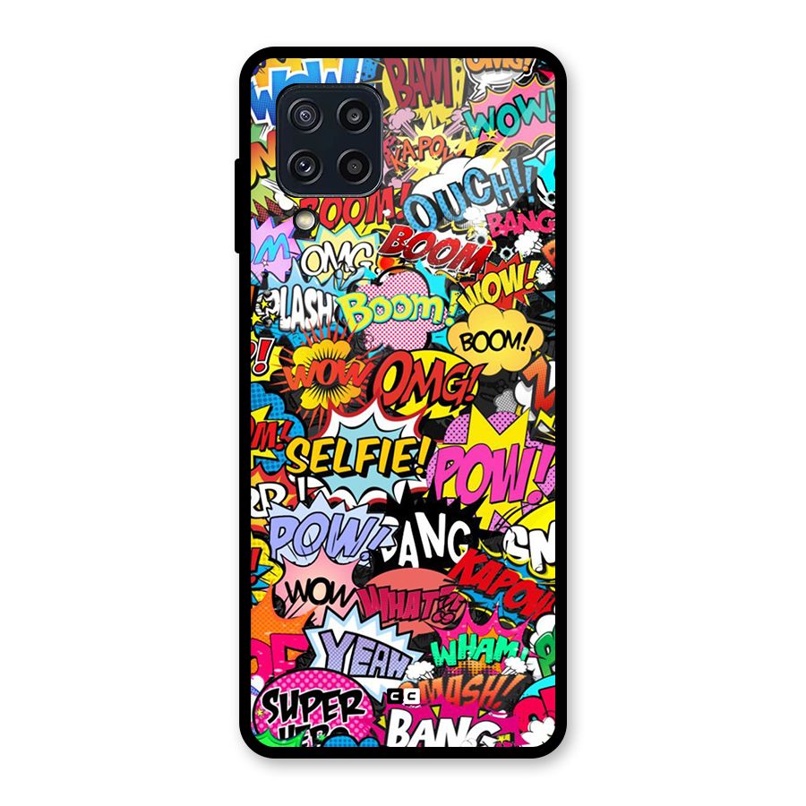 Comic Ringtone Glass Back Case for Galaxy M32