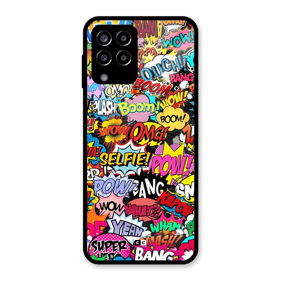 Comic Ringtone Glass Back Case for Galaxy M33