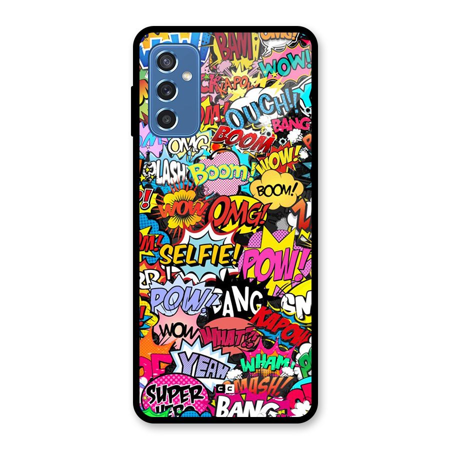 Comic Ringtone Glass Back Case for Galaxy M52 5G