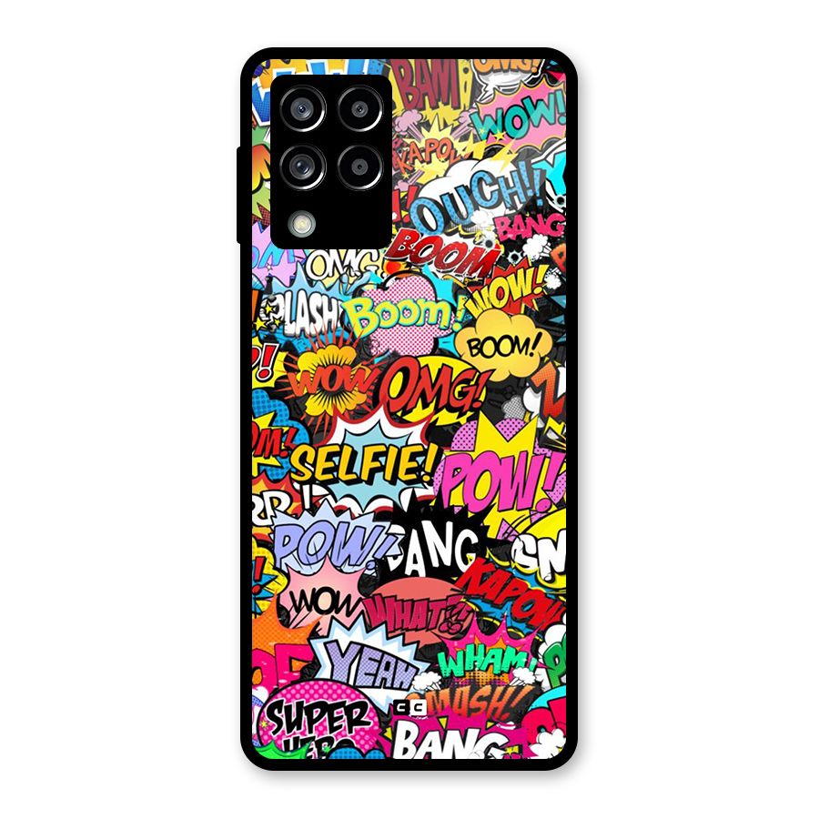 Comic Ringtone Glass Back Case for Galaxy M53 5G