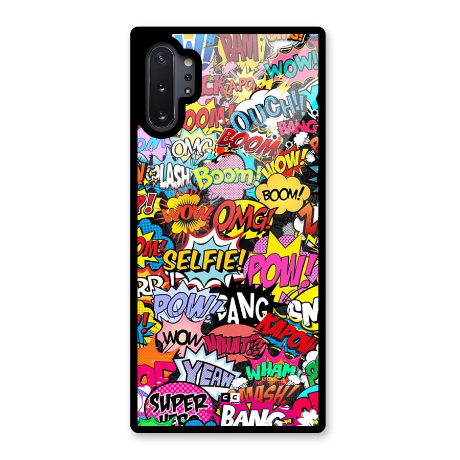 Comic Ringtone Glass Back Case for Galaxy Note 10 Plus