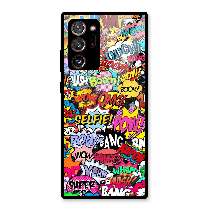 Comic Ringtone Glass Back Case for Galaxy Note 20 Ultra 5G