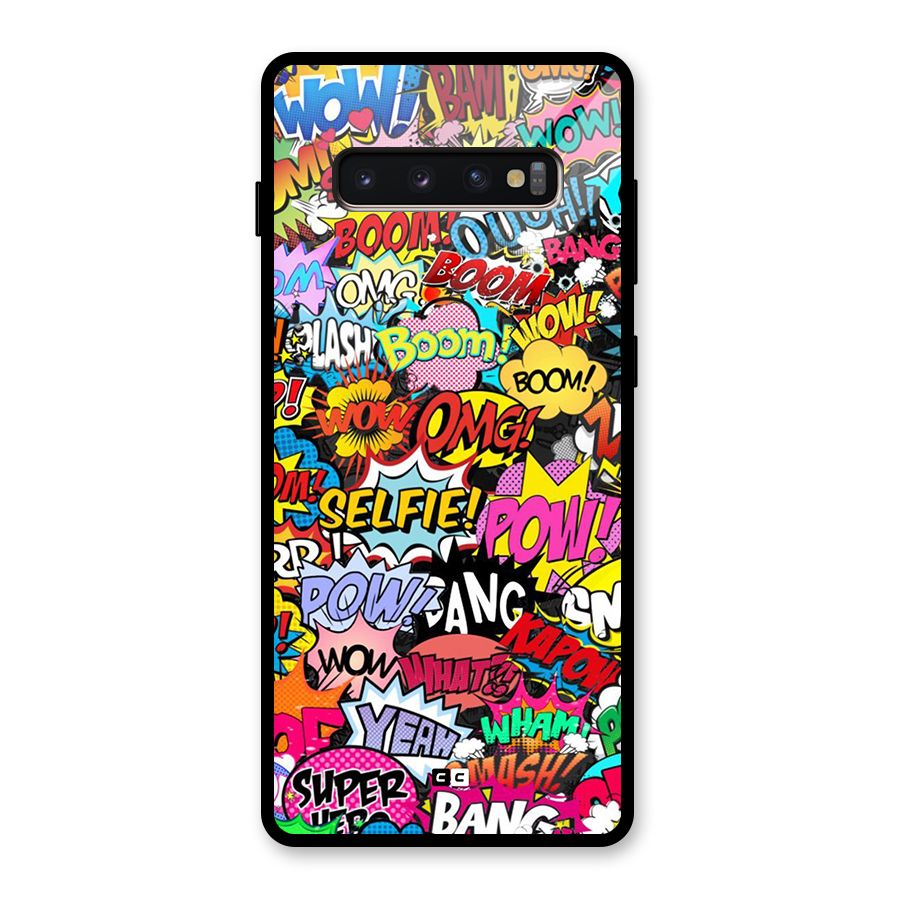 Comic Ringtone Glass Back Case for Galaxy S10 Plus